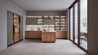 Accosta elementi con le ante a telaio, che nasconde la presa, realizzate in pregiato legno di Rovere Nodos Chiaro ad altri con ante lisce in Laccato Opaco Verde Lanza il modello Milano di Veneta Cucine. Il top e lo schienale sono in ceramica effetto marmo bianco. La penisola ospita la zona cottura; gli armadi laterali a colonna contengono gli elettrodomestici. Un modulo base da 60 cm, prezzo 290 euro. www.venetacucine.com Accosta elementi con le ante a telaio, che nasconde la presa, realizzate in pregiato legno di Rovere Nodos Chiaro ad altri con ante lisce in Laccato Opaco Verde Lanza il modello Milano di Veneta Cucine. Il top e lo schienale sono in ceramica effetto marmo bianco. La penisola ospita la zona cottura; gli armadi laterali a colonna contengono gli elettrodomestici. Un modulo base da 60 cm, prezzo 290 euro. www.venetacucine.com