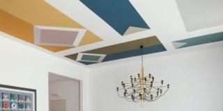 dipingere soffitto figure geometriche colorate