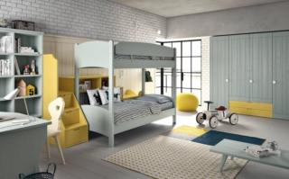 Una delicata colorazione pastello per il letto a castello Luna di Scandola Mobili che è realizzato in vero legno massello con una raffinata finitura nei toni del verde acqua, realizzata con vernici all'acqua totalmente atossiche. Misura L 211 x P 101 x H 160 cm. Prezzo a partire da 1.530 euro. www.scandolamobili.it