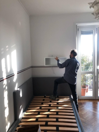 montaggio modulo a giorno come mensolina montaggio modulo a giorno come mensolina