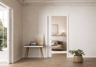 Unico è il controtelaio che eclissa un’anta scorrevole a scomparsa, grazie al binario estraibile, brevetto esclusivo di Eclisse adattabile alle più differenti esigenze, sia nell’ambito degli interventi di ristrutturazione che di nuova costruzione. Può alloggiare qualsiasi pannello porta scorrevole, lo scorrimento è silenzioso e si può applicare il dispositivo che permette alla porta di rallentare e chiudersi dolcemente, prezzo relativo alla soluzione completa controtelaio, porta laminato e maniglia dimensioni 80x210 cm a partire da 800 euro, www.eclisse.it Unico è il controtelaio che eclissa un’anta scorrevole a scomparsa, grazie al binario estraibile, brevetto esclusivo di Eclisse adattabile alle più differenti esigenze, sia nell’ambito degli interventi di ristrutturazione che di nuova costruzione. Può alloggiare qualsiasi pannello porta scorrevole, lo scorrimento è silenzioso e si può applicare il dispositivo che permette alla porta di rallentare e chiudersi dolcemente, prezzo relativo alla soluzione completa controtelaio, porta laminato e maniglia dimensioni 80x210 cm a partire da 800 euro, www.eclisse.it