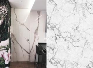 Hermetics, flush with the wall door with marble effect Hermetics, flush with the wall door with marble effect