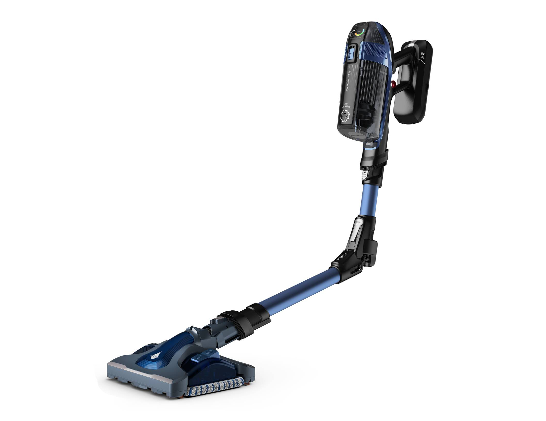 Riconosce le superfici e adatta automaticamente la potenza l’aspiralavapavimenti X-Force Flex 14.60 Aqua di Rowenta. Grazie al motore di aspirazione DigitalForce garantisce fino a 200 Air Watt per una pulizia profonda, una batteria a lunga durata fino a 1h e 10 minuti e 99,% di filtrazione. Il tubo flessibile arriva facilmente sotto i mobili bassi e l'illuminazione LED aiuta a catturare anche la polvere più nascosta. Misura L 28 x P 25 x H 114 cm. Prezzo 499 euro. http://www.rowenta.it Riconosce le superfici e adatta automaticamente la potenza l’aspiralavapavimenti X-Force Flex 14.60 Aqua di Rowenta. Grazie al motore di aspirazione DigitalForce garantisce fino a 200 Air Watt per una pulizia profonda, una batteria a lunga durata fino a 1h e 10 minuti e 99,% di filtrazione. Il tubo flessibile arriva facilmente sotto i mobili bassi e l'illuminazione LED aiuta a catturare anche la polvere più nascosta. Misura L 28 x P 25 x H 114 cm. Prezzo 499 euro. http://www.rowenta.it