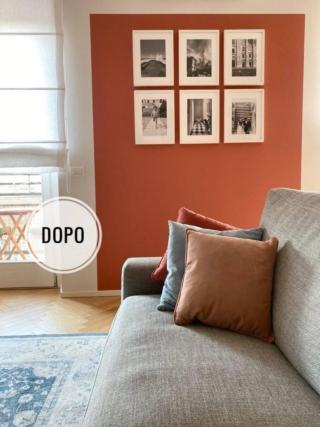 parete con foto montate