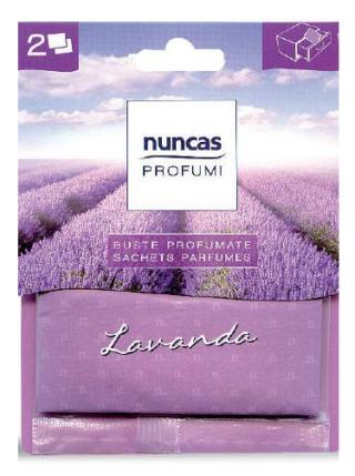Le Buste profumate di Nuncas Profumi si possono appoggiare nei cassetti o appendere nell’armadio. Disponibili in più profumazioni, durano tre mesi. La confezione contiene 2 buste. Prezzo 4,15 euro. www.nuncas.it Le Buste profumate di Nuncas Profumi si possono appoggiare nei cassetti o appendere nell’armadio. Disponibili in più profumazioni, durano tre mesi. La confezione contiene 2 buste. Prezzo 4,15 euro. www.nuncas.it