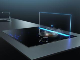 La cappa aspirante da piano iQ700 glassdraftAir LD98WMM66 di Siemens è caratterizzata dal design pulito e raffinato del pannello in vetro lucido a scomparsa, che emerge solo quando è in uso. Gestibile tramite Wi-Fi, è direttamente sincronizzata con il piano cottura. I due elettrodomestici insieme, grazie ai sensori climateControl e cookConnect, misurano automaticamente la quantità di fumi e odori nell’aria. Grazie alla tecnologia emotionLight pro, glassdraftAir consente di creare la giusta atmosfera in ogni momento: con una scelta cromatica di nove tonalità è possibile illuminare il vetro con un fascio di luce LED, valorizzando in maniera ancora più unica e accattivante l’intera zona cottura. www.siemens-home.bsh-group.com/it La cappa aspirante da piano iQ700 glassdraftAir LD98WMM66 di Siemens è caratterizzata dal design pulito e raffinato del pannello in vetro lucido a scomparsa, che emerge solo quando è in uso. Gestibile tramite Wi-Fi, è direttamente sincronizzata con il piano cottura. I due elettrodomestici insieme, grazie ai sensori climateControl e cookConnect, misurano automaticamente la quantità di fumi e odori nell’aria. Grazie alla tecnologia emotionLight pro, glassdraftAir consente di creare la giusta atmosfera in ogni momento: con una scelta cromatica di nove tonalità è possibile illuminare il vetro con un fascio di luce LED, valorizzando in maniera ancora più unica e accattivante l’intera zona cottura. www.siemens-home.bsh-group.com/it