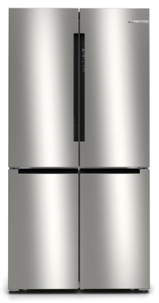 XXL con capacità totale di 405 litri, il frigorifero French Door Serie 6 KFN96APEA di Bosch grazie alla app Home Connect è gestibile da smartphone o tablet. Il sistema VitaFresh XXL  offre l’ambiente di conservazione ideale per i cibi freschi perché mantiene la temperatura più bassa per carne e pesce, e ha un cassetto climatizzato per frutta e verdura. L’interazione intelligente tra sensori termici, elettronica e compressore consente notevoli risparmi: i sensori termici monitorano costantemente la temperatura e segnalano le variazioni al sistema elettronico affinché il compressore adegui le proprie prestazioni in base alla situazione corrente. www.bosch-home.com/it