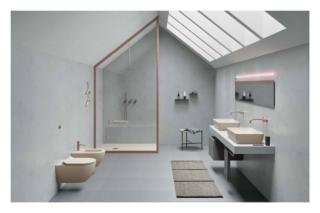 Lavabo Nubes 60x38 Creta Opaco
Wc Pura 55x36F Creta opaco Dual Glaze+