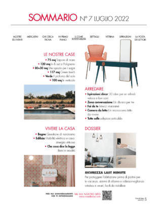 sommario cose di casa luglio 2022 sommario cose di casa luglio 2022