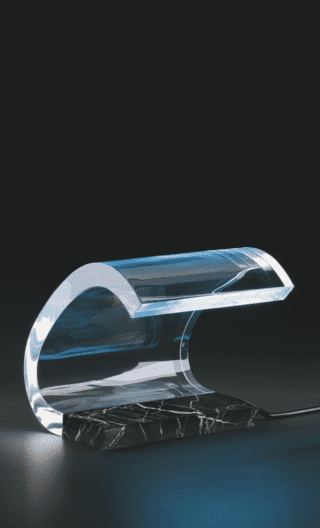 Lampada Acrilica di Oluce edizione speciale (design Gianni e Joe Colombo), edizione speciale Lampada Acrilica di Oluce edizione speciale (design Gianni e Joe Colombo), edizione speciale