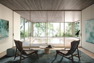 Parete vetrata Manhattan bilico di HenryGlass Parete vetrata Manhattan bilico di HenryGlass