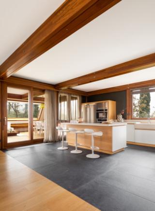 Villa Rachele casa prefabbricata di legno Pagano cucina Villa Rachele casa prefabbricata di legno Pagano cucina