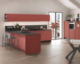 Il Fenix Nero Ingo del top mette in risalto la colorazione intensa Corallo dei moduli che compongono Young di Stosa, la cucina geometrica ed essenziale. Tra le basi e i pensili a sviluppo orizzontale trova posto Joy System che permette di attrezzare lo schienale con il minimo ingombro. Un modulo base da 60 cm, prezzo a partire da 150 euro + IVA. www.stosacucine.com Il Fenix Nero Ingo del top mette in risalto la colorazione intensa Corallo dei moduli che compongono Young di Stosa, la cucina geometrica ed essenziale. Tra le basi e i pensili a sviluppo orizzontale trova posto Joy System che permette di attrezzare lo schienale con il minimo ingombro. Un modulo base da 60 cm, prezzo a partire da 150 euro + IVA. www.stosacucine.com