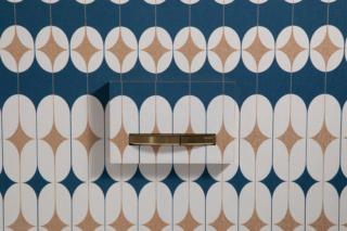 GEBERIT SIGMA50 PLACCA DI COMANDO PERSONALIZZATA CON CARTA DA PARATI E TASTI OTTONE GEBERIT SIGMA50 PLACCA DI COMANDO PERSONALIZZATA CON CARTA DA PARATI E TASTI OTTONE