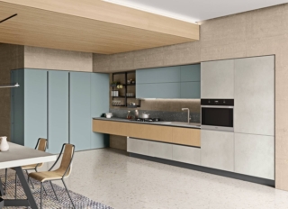 Colori freschi per la composizione dallo stile moderno Tablet di Creo Kitchens si articola in una sezione lineare, con la zona cottura e lavaggio, e una di contenimento incentrata sulla cabina ripostiglio, in laminato verde fiordo soft, con le mensole nascoste nelle colonne e con il cestello estraibile Plus a colonna. Si alternano basi a terra e basi sospese che “spezzano” la composizione con le ante in melaminico intaglio miele e calce sale. Un modulo base da 60 cm senza top, prezzo 288 euro + IVA. www.creokitchens.it Colori freschi per la composizione dallo stile moderno Tablet di Creo Kitchens si articola in una sezione lineare, con la zona cottura e lavaggio, e una di contenimento incentrata sulla cabina ripostiglio, in laminato verde fiordo soft, con le mensole nascoste nelle colonne e con il cestello estraibile Plus a colonna. Si alternano basi a terra e basi sospese che “spezzano” la composizione con le ante in melaminico intaglio miele e calce sale. Un modulo base da 60 cm senza top, prezzo 288 euro + IVA. www.creokitchens.it