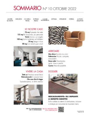 sommario cosedicasa ottobre 2022