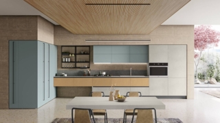 Molto interessante la cucina Tablet di Creo Kitchens per le soluzioni ergonomiche e di design, che ne evidenziano la funzionalità in ogni elemento: cabina ripostiglio, basi sospese e basi a terra, il sistema d’arredo “Dama” con i suoi accessori. Spaziosa la nuova cabina ripostiglio con mensole, nascosta nelle colonne. Pratico il cestello estraibile “Plus” a colonna della serie “Inside-K”: il suo modulo scorrevole permette di avere facile accesso a quello che c’è all’interno. Le ante sono in melaminico verde fiordo soft e in melaminico intaglio miele, il top in agglomerato di marmo fior di pesco matt. Prezzo da rivenditore. www.creokitchens.it Molto interessante la cucina Tablet di Creo Kitchens per le soluzioni ergonomiche e di design, che ne evidenziano la funzionalità in ogni elemento: cabina ripostiglio, basi sospese e basi a terra, il sistema d’arredo “Dama” con i suoi accessori. Spaziosa la nuova cabina ripostiglio con mensole, nascosta nelle colonne. Pratico il cestello estraibile “Plus” a colonna della serie “Inside-K”: il suo modulo scorrevole permette di avere facile accesso a quello che c’è all’interno. Le ante sono in melaminico verde fiordo soft e in melaminico intaglio miele, il top in agglomerato di marmo fior di pesco matt. Prezzo da rivenditore. www.creokitchens.it