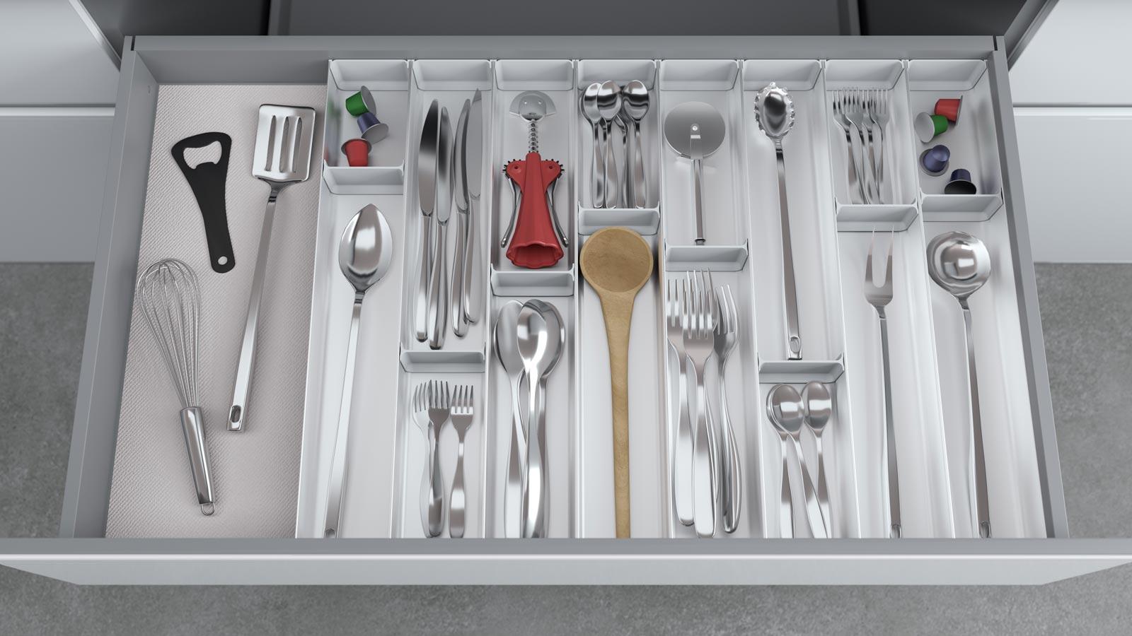 Organizer per cassetti da cucina, porta cucchiaio nel cassetto in tutte le  dimensioni speciale per te