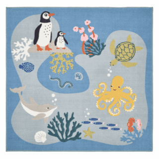 Il tappeto della collezione Blåvingad di Ikea