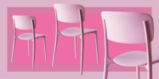Una sedia rosa per sostenere la campagna LILT contro il tumore al seno