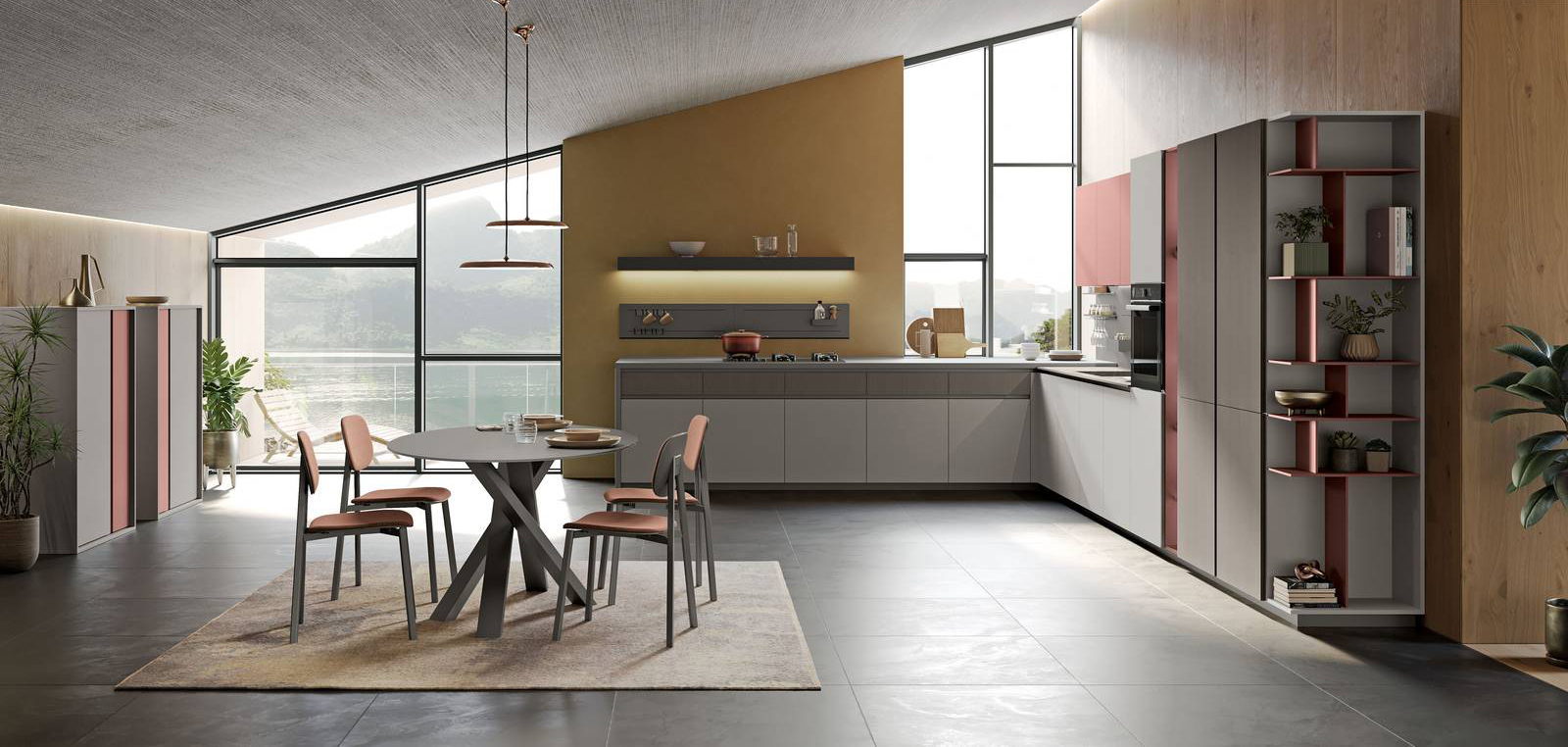 La cucina ad angolo Tablet di CREO Kitchens si apre completamente sulla zona giorno dando vita ad un ambiente accogliente grazie alla presenza delle madie Play coordinate. Le basi sono caratterizzate dalla presenza di un cassetto e di un'anta liscia in melaminico Uragano soft; i pensili in melaminico rosso minio soft “spezzano” la composizione. Un modulo base da 60 cm senza top, prezzo 273 euro + IVA. www.creokitchens.it La cucina ad angolo Tablet di CREO Kitchens si apre completamente sulla zona giorno dando vita ad un ambiente accogliente grazie alla presenza delle madie Play coordinate. Le basi sono caratterizzate dalla presenza di un cassetto e di un'anta liscia in melaminico Uragano soft; i pensili in melaminico rosso minio soft “spezzano” la composizione. Un modulo base da 60 cm senza top, prezzo 273 euro + IVA. www.creokitchens.it