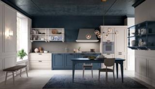 Il modello Dolcevita di Stosa Cucine alterna le basi in laccato Blu Nettuno opaco alle colonne in laccato Corda opaco in cui è sistemato il forno; il top è in Neolith® Cement Satin. La grande cappa a camino nella finitura Carbon opaco ne sottolinea lo stile piacevolmente classico come le maniglie nella finitura Titanio laccato. A parete sono sistemati i doppi pensili a giorno con le colonnine tornite. Un modulo base da 60 cm, prezzo a partire da 280 euro + IVA. www.stosacucine.com Il modello Dolcevita di Stosa Cucine alterna le basi in laccato Blu Nettuno opaco alle colonne in laccato Corda opaco in cui è sistemato il forno; il top è in Neolith® Cement Satin. La grande cappa a camino nella finitura Carbon opaco ne sottolinea lo stile piacevolmente classico come le maniglie nella finitura Titanio laccato. A parete sono sistemati i doppi pensili a giorno con le colonnine tornite. Un modulo base da 60 cm, prezzo a partire da 280 euro + IVA. www.stosacucine.com