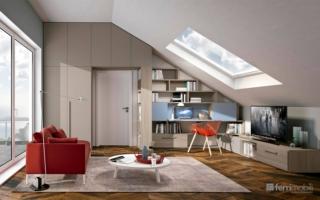 La composizione mansArmadio® di Ferrimobili è personalizzabile in altezza, larghezza e profondità per dare vita ad un arredo che si adatta ai tutti gli spazi anche con vincoli architettonici importanti come mansarde, soffitti inclinati o a scalare, nicchie. É realizzato con pannelli laminati, classe E1 formaldeide, nei colori Olmo natura, Fango e Avio. Misura L 5850+2400 x P 31,8/61,5 x H 3200/734 cm. Prezzo 7.808 euro. www.ferrimobili.com La composizione mansArmadio® di Ferrimobili è personalizzabile in altezza, larghezza e profondità per dare vita ad un arredo che si adatta ai tutti gli spazi anche con vincoli architettonici importanti come mansarde, soffitti inclinati o a scalare, nicchie. É realizzato con pannelli laminati, classe E1 formaldeide, nei colori Olmo natura, Fango e Avio. Misura L 5850+2400 x P 31,8/61,5 x H 3200/734 cm. Prezzo 7.808 euro. www.ferrimobili.com