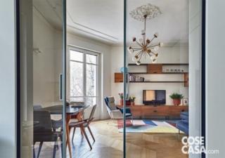 vista soggiorno diviso da porta vetrata dalla cucina vista soggiorno diviso da porta vetrata dalla cucina