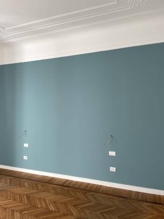 restyling camera con nuova pittura parete letto restyling camera con nuova pittura parete letto