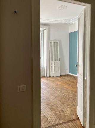 vista della camera dal corrodoio vista della camera dal corrodoio