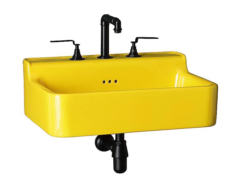 In ceramica, in più colori con finitura opaca o lucida, e diverse misure, Industrialis di Bleu Provence qui è nel colore Giallo Sole, misura L 60 x P 46,5 x H 21 cm e costa da 440 euro + Iva . www.bleuprovence.it In ceramica, in più colori con finitura opaca o lucida, e diverse misure, Industrialis di Bleu Provence qui è nel colore Giallo Sole, misura L 60 x P 46,5 x H 21 cm e costa da 440 euro + Iva . www.bleuprovence.it