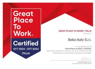 news Great Place to Work Italia Beko news Great Place to Work Italia Beko