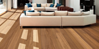 prefinito Antico Asolo 3 strati Natura, Teak Burma Select Spazzolato Verniciato di CP Parquet