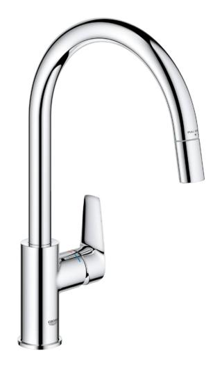 Con mosseur estraibile, il rubinetto Bauedge di Grohe ha bocca alta (36 cm) che assicura tutto lo spazio necessario a gestire anche contenitori di grandi dimensioni e la rotazione in un raggio di 360˚ offre livelli di praticità e facilità d’uso. Il flusso è controllato attraverso la leva in metallo massiccio, con la certezza della massima precisione a livello di volume e temperatura grazie alla cartuccia ceramica GROHE LongLife. Prezzo 282 euro. www.grohe.it Con mosseur estraibile, il rubinetto Bauedge di Grohe ha bocca alta (36 cm) che assicura tutto lo spazio necessario a gestire anche contenitori di grandi dimensioni e la rotazione in un raggio di 360˚ offre livelli di praticità e facilità d’uso. Il flusso è controllato attraverso la leva in metallo massiccio, con la certezza della massima precisione a livello di volume e temperatura grazie alla cartuccia ceramica GROHE LongLife. Prezzo 282 euro. www.grohe.it