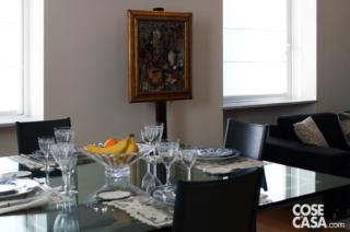 tavola da pranzo di cristallo