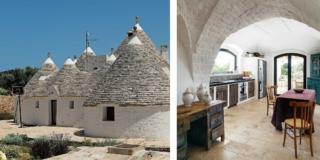 Una casa recuperata da un complesso di vecchi trulli: coni d’ombra sotto il sole della Puglia