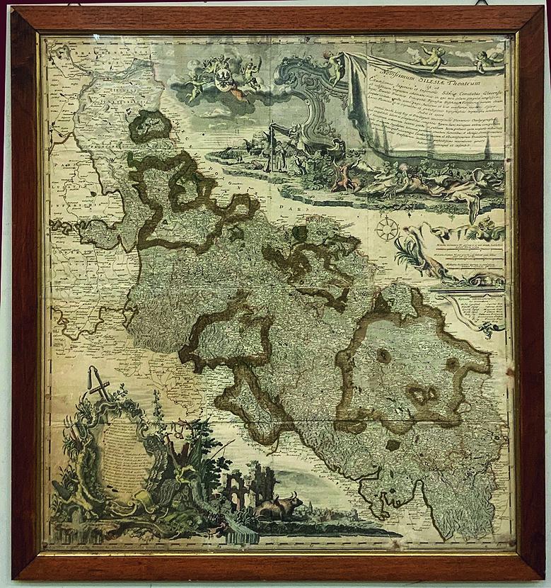 Mappa pubblicata a Vienna nel 1745, firmata Johann Jakob e intitolata Novissimum Silesiae Theatrum, raffigura la regione storica della Silesia o Slesia (Europa Centrale). Mappa pubblicata a Vienna nel 1745, firmata Johann Jakob e intitolata Novissimum Silesiae Theatrum, raffigura la regione storica della Silesia o Slesia (Europa Centrale).
