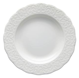 Gran Gala Bone Porcelain di Brandani (www.brandani.it) è in porcellana bianca. Misura Ø 25. Costa 7,50 euro. Gran Gala Bone Porcelain di Brandani (www.brandani.it) è in porcellana bianca. Misura Ø 25. Costa 7,50 euro.