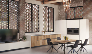 La composizione modello AL 32 di Arrex Le Cucine è composta dalle basi in HPL Rovere Slavonia, con una colorazione calda ed elegante, e dalle colonne nella finitura Gres Just White Silk come il piano di lavoro e il fianco. Le superfici effetto legno hanno un aspetto materico e sono piacevoli al tatto. Un modulo base da 60 cm in HPL, prezzo 326 euro + IVA. www.arrex.it La composizione modello AL 32 di Arrex Le Cucine è composta dalle basi in HPL Rovere Slavonia, con una colorazione calda ed elegante, e dalle colonne nella finitura Gres Just White Silk come il piano di lavoro e il fianco. Le superfici effetto legno hanno un aspetto materico e sono piacevoli al tatto. Un modulo base da 60 cm in HPL, prezzo 326 euro + IVA. www.arrex.it