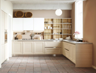 Si sviluppa lungo l'angolo la cucina Pratica 14 di La Casa Moderna che ha le ante, delle basi e delle colonne, a telaio in materico laccato e quelle dei pensili in PET seta. L'apertura avviene per mezzo di gole in acciaio in tinta con gli zoccoli; il piano è in laminato. La boiserie Vertigo è dotata di pannelli in nobilitato ed è attrezzata con una pratica struttura in metallo; le mensole sono in PET seta. Un modulo base da 60 cm con un'anta, apertura con gola, zoccolo, top in laminato, prezzo a partire da 300 euro. www.lacasamoderna.com Si sviluppa lungo l'angolo la cucina Pratica 14 di La Casa Moderna che ha le ante, delle basi e delle colonne, a telaio in materico laccato e quelle dei pensili in PET seta. L'apertura avviene per mezzo di gole in acciaio in tinta con gli zoccoli; il piano è in laminato. La boiserie Vertigo è dotata di pannelli in nobilitato ed è attrezzata con una pratica struttura in metallo; le mensole sono in PET seta. Un modulo base da 60 cm con un'anta, apertura con gola, zoccolo, top in laminato, prezzo a partire da 300 euro. www.lacasamoderna.com