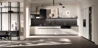 Lineare e raffinata la cucina Mira di Scavolini che ha le ante delle basi e delle colonne in decorativo Home Matter messe in evidenza dal piano in Laminato Burnt Wood e dagli elementi a giorno in decorativo Gate Matter che sostituiscono i pensili alleggerendo la composizione; è presente un lavello monoblocco realizzato in materiale sintetico antibatterico. Prezzo su richiesta. www.scavolini.com Lineare e raffinata la cucina Mira di Scavolini che ha le ante delle basi e delle colonne in decorativo Home Matter messe in evidenza dal piano in Laminato Burnt Wood e dagli elementi a giorno in decorativo Gate Matter che sostituiscono i pensili alleggerendo la composizione; è presente un lavello monoblocco realizzato in materiale sintetico antibatterico. Prezzo su richiesta. www.scavolini.com