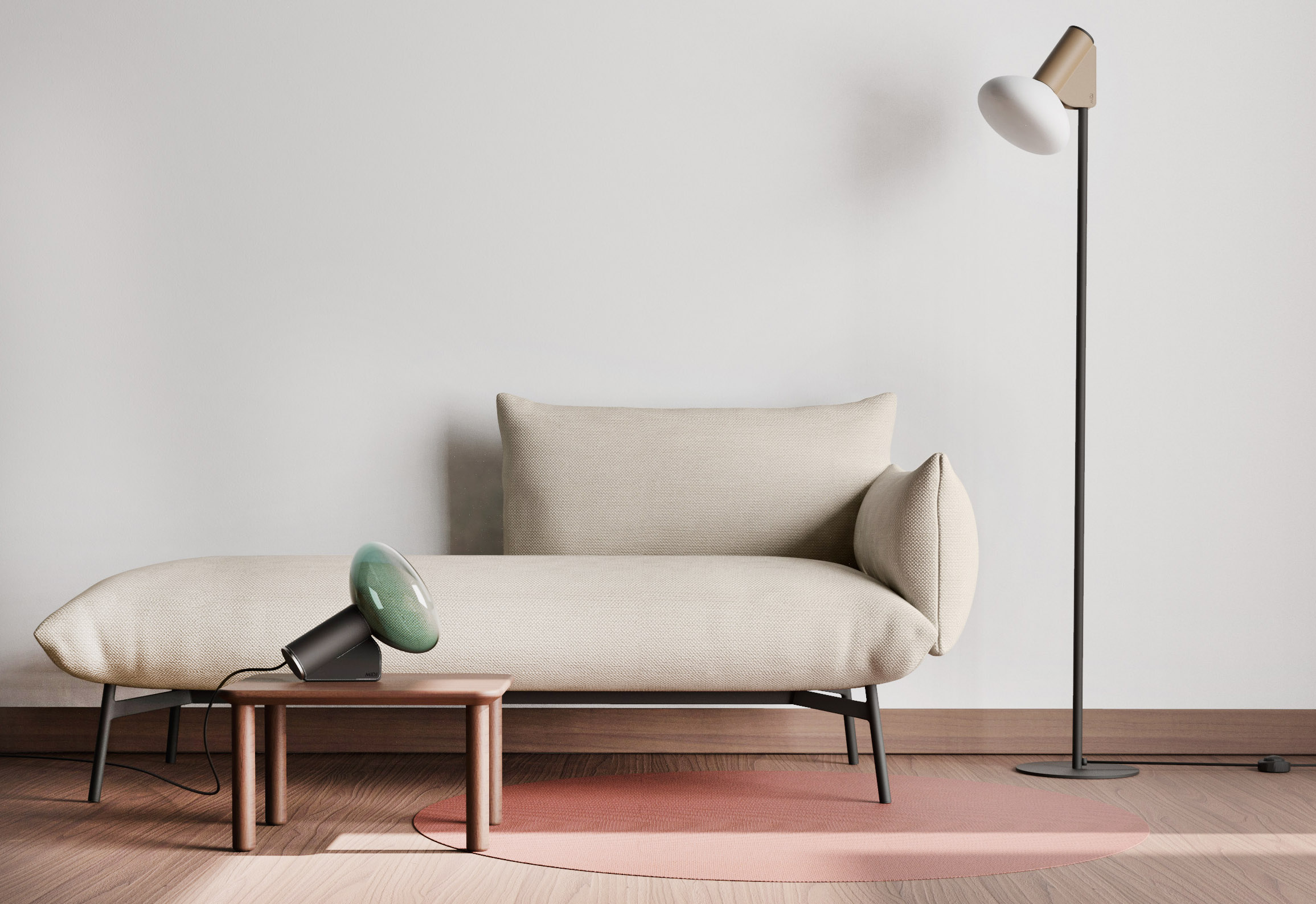 La piantana Mug terra di Midj è composta da un diffusore in vetro sabbiato bianco opaco impreziosito da un rivestimento in cuoio o cuoio toscano, disponibile in 24 colorazioni diverse. Il sottile sostegno in metallo di colore nero ha una base rotonda. Misura L 24 x P 33 x H 144 cm. Prezzo a partire da 666, 12 euro (per la versione da tavolo). www.midj.com La piantana Mug terra di Midj è composta da un diffusore in vetro sabbiato bianco opaco impreziosito da un rivestimento in cuoio o cuoio toscano, disponibile in 24 colorazioni diverse. Il sottile sostegno in metallo di colore nero ha una base rotonda. Misura L 24 x P 33 x H 144 cm. Prezzo a partire da 666, 12 euro (per la versione da tavolo). www.midj.com
