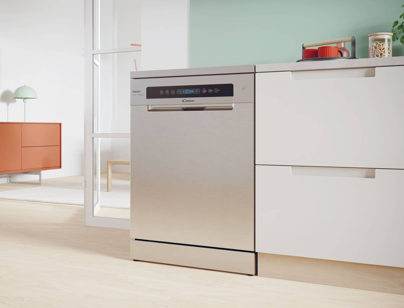 •	Lavastoviglie Rapidò CF 5C7F1X di Candy
•	Tipologia: a libera installazione
•	Classe di efficienza energetica: C
•	Consumo p. eco per 100 cicli: 66 kWh
•	numero di coperti standard, per p. eco: 15
•	Consumo acqua programma eco: 9,5 litri
•	Durata del programma eco: 3 ore e 55 minuti
•	Rumore emesso: 47 dB, classe C
•	Programmi e funzioni: 8, tra cui quello rapido a 35’ o il mezzo carico.
•	Caratteristiche: motore Inverter silenzioso; partenza ritardata fino a 23 ore;
la porta si apre in automatico a fine ciclo; wi-fi
•	Misure: L 60 x P 60 x H 85 cm
•	Prezzo: 849 euro
•	Sito web azienda: www.candy.it •	Lavastoviglie Rapidò CF 5C7F1X di Candy
•	Tipologia: a libera installazione
•	Classe di efficienza energetica: C
•	Consumo p. eco per 100 cicli: 66 kWh
•	numero di coperti standard, per p. eco: 15
•	Consumo acqua programma eco: 9,5 litri
•	Durata del programma eco: 3 ore e 55 minuti
•	Rumore emesso: 47 dB, classe C
•	Programmi e funzioni: 8, tra cui quello rapido a 35’ o il mezzo carico.
•	Caratteristiche: motore Inverter silenzioso; partenza ritardata fino a 23 ore;
la porta si apre in automatico a fine ciclo; wi-fi
•	Misure: L 60 x P 60 x H 85 cm
•	Prezzo: 849 euro
•	Sito web azienda: www.candy.it