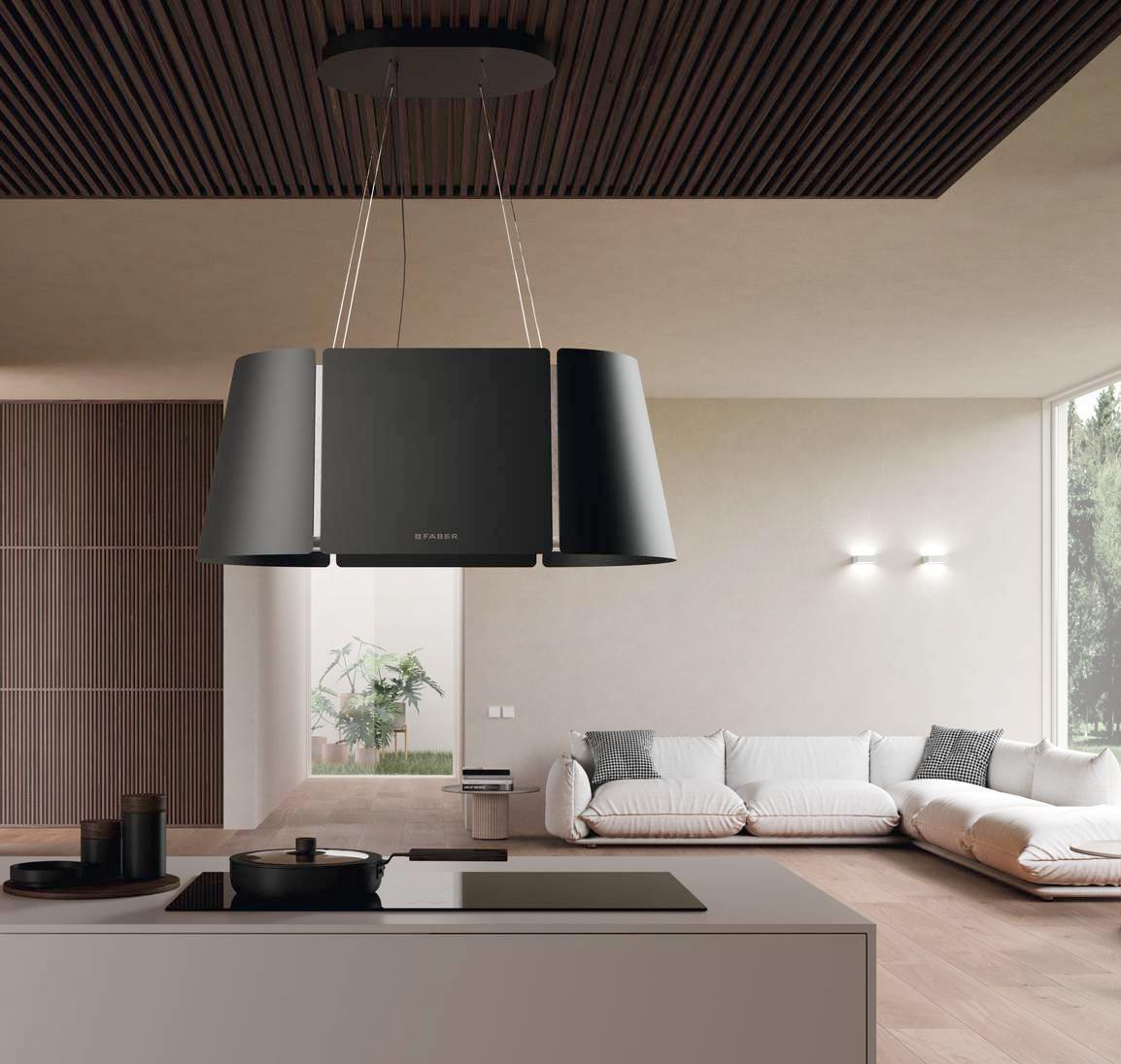 Nome: Beat XL di Faber
Classe di efficienza energetica: A
Consumo energia elettrica su base annua: 57 kwh
Capacità aspirante: 590 mc/h
Capacità aspirante livello intensivo: 750 mc/h
Numero velocità: 3 + intensivo
Livello sonoro (alla 3° velocità): 63 decibel
Larghezza: 80 cm
Caratteristiche: di forma ellittica in colorazione Black Matt, è dotata di comandi soft touch e di illuminazione a led ed è molto facile da pulire, poiché è possibile rimuovere comodamente il filtro antigrasso, riponendolo in lavastoviglie. La funzione Sound Pro attutisce e migliora il suono di aspirazione, quella Intensive Speed attiva il motore alla massima potenza per sei minuti e il Remote Control, grazie ad un telecomando attiva e disattiva la cappa.
Prezzo: 1.829 euro
Sito web azienda: www.faberspa.com