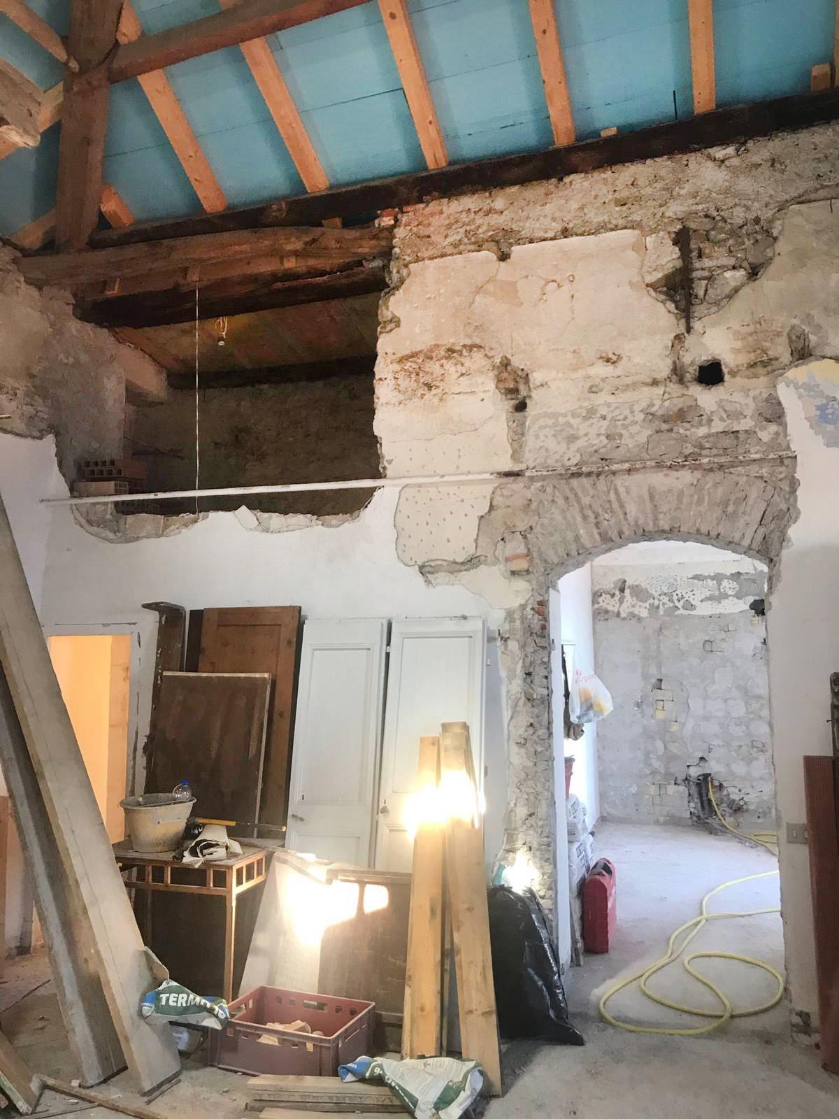in cantiere, la scoperta dell'arco in cantiere, la scoperta dell'arco