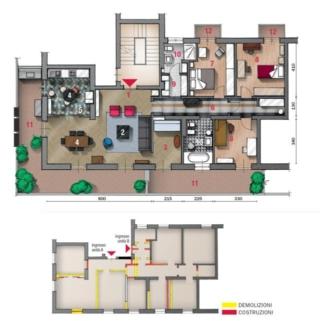 planimetria casa 130 mq