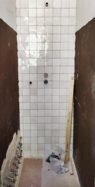 punto doccia soffione e misceltaore parte incasso, cantiere punto doccia soffione e misceltaore parte incasso, cantiere