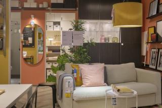 La zona giorno Ikea in un monolocale di 35 mq La zona giorno Ikea in un monolocale di 35 mq