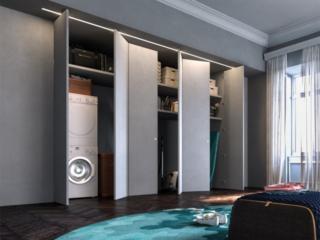 Nicchia lavanderia chiusa con Eclisse Syntesis® Areo. Nicchia lavanderia chiusa con Eclisse Syntesis® Areo.