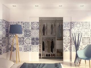 Ermetika, porta scorrevole filo muro anta doppia Absolute Evo con carta da parati Ermetika, porta scorrevole filo muro anta doppia Absolute Evo con carta da parati